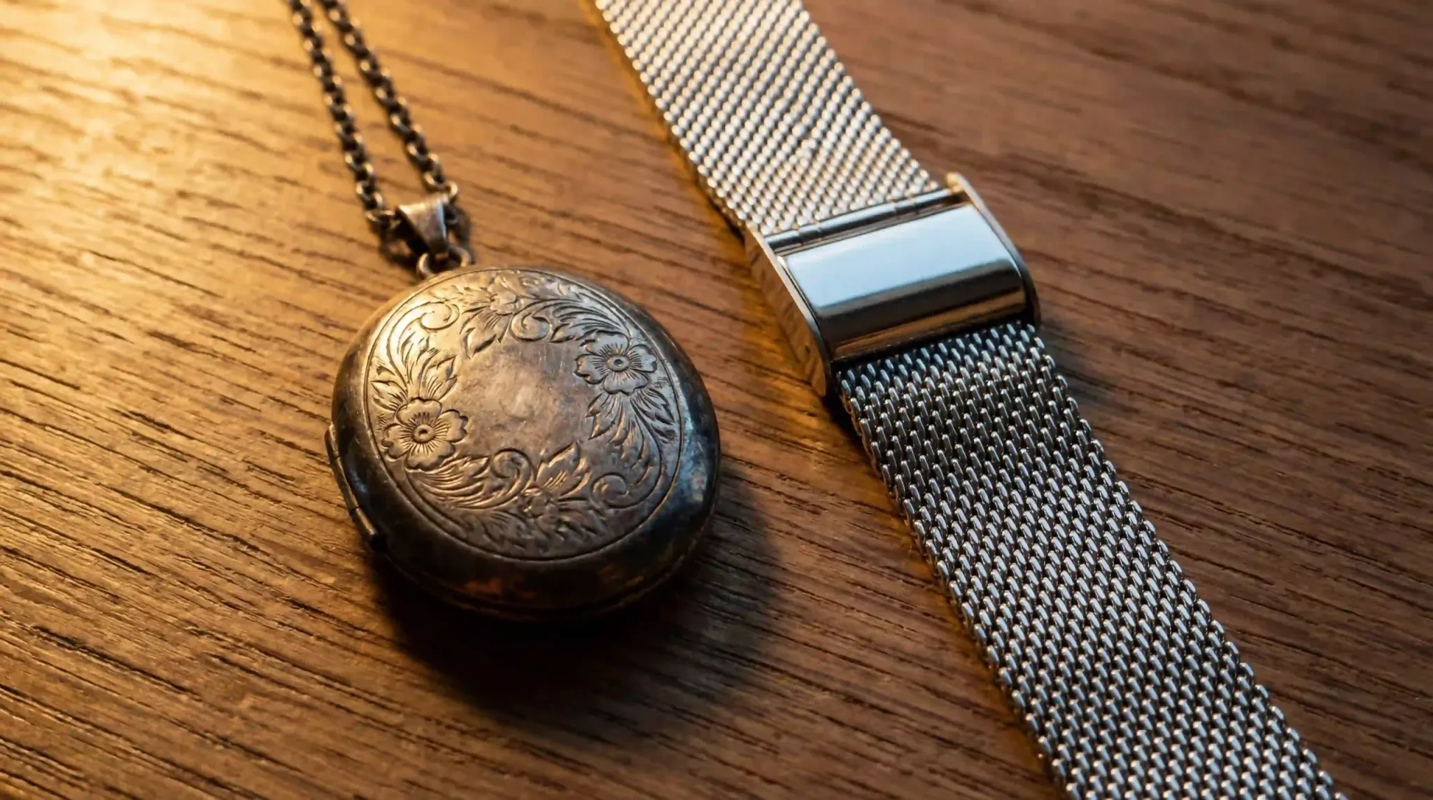 Comparison of Aging between Vintage Silver and Modern Steel