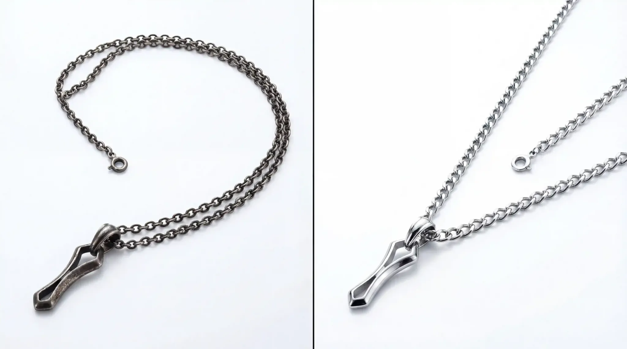 Comparison Silver vs Steel