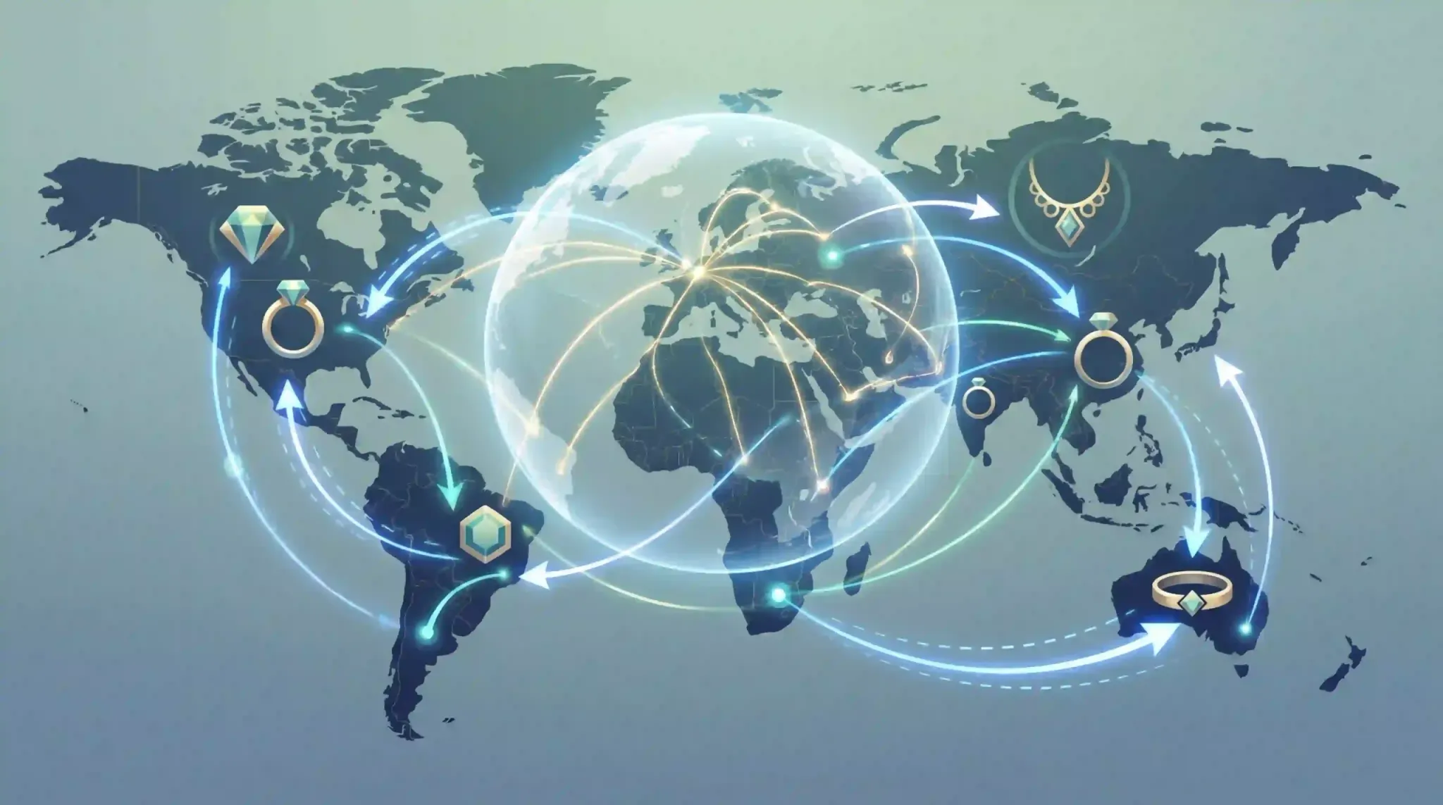 jewelry global logistics visualization index 14096x2286