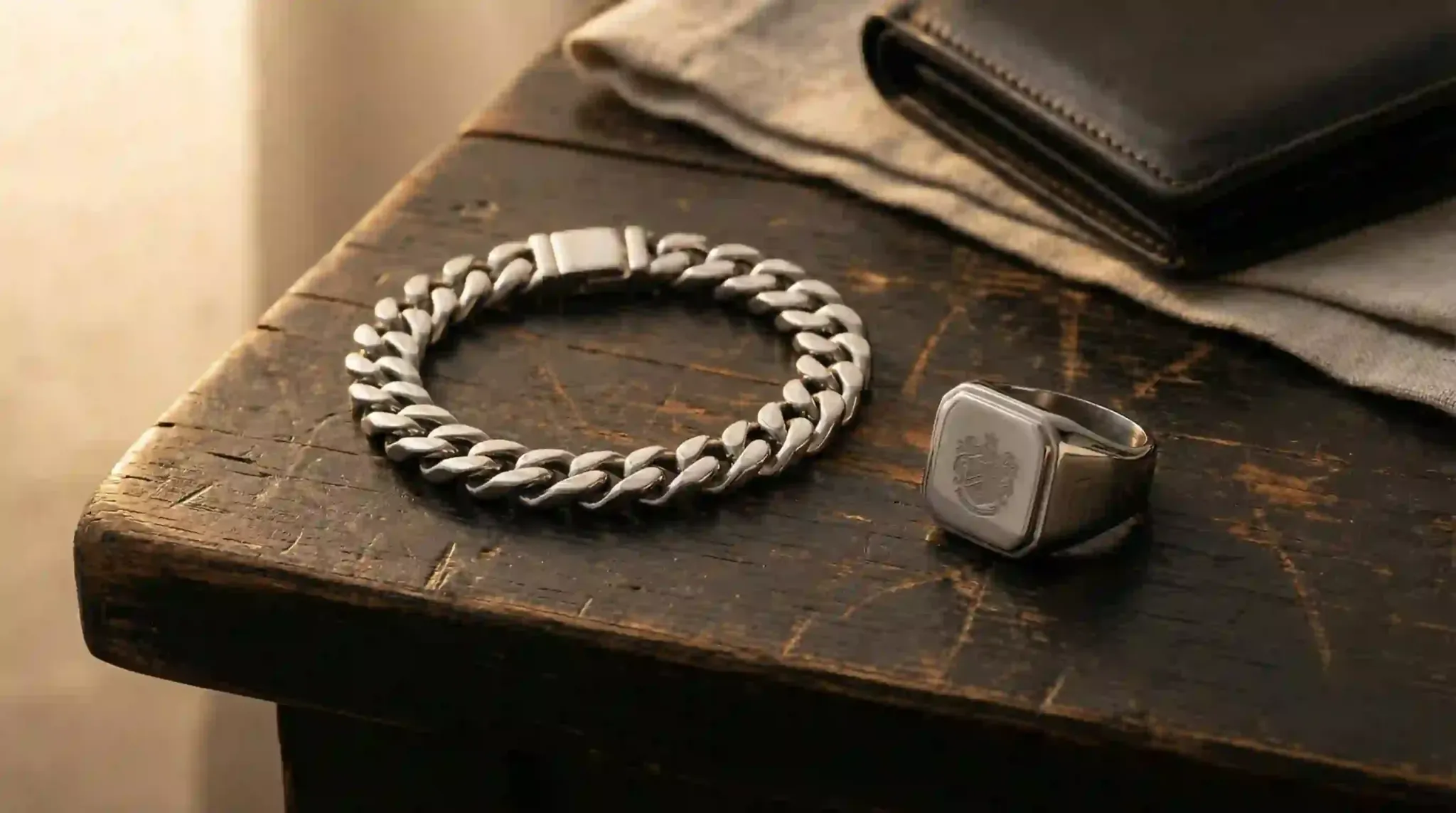 Mens Stainless Steel Jewelry Display