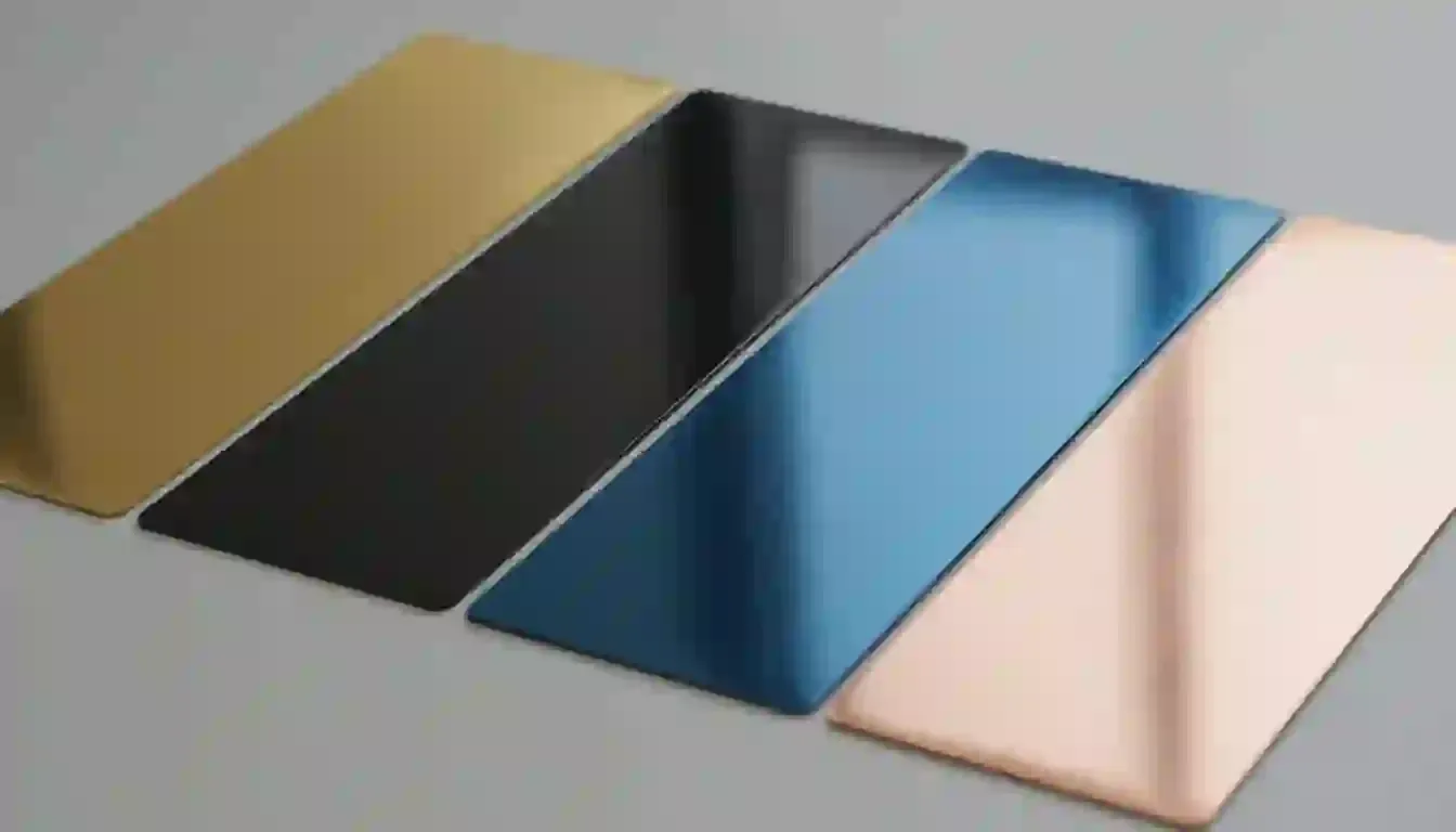 pvd coated steel samples spectrum index 11344x768