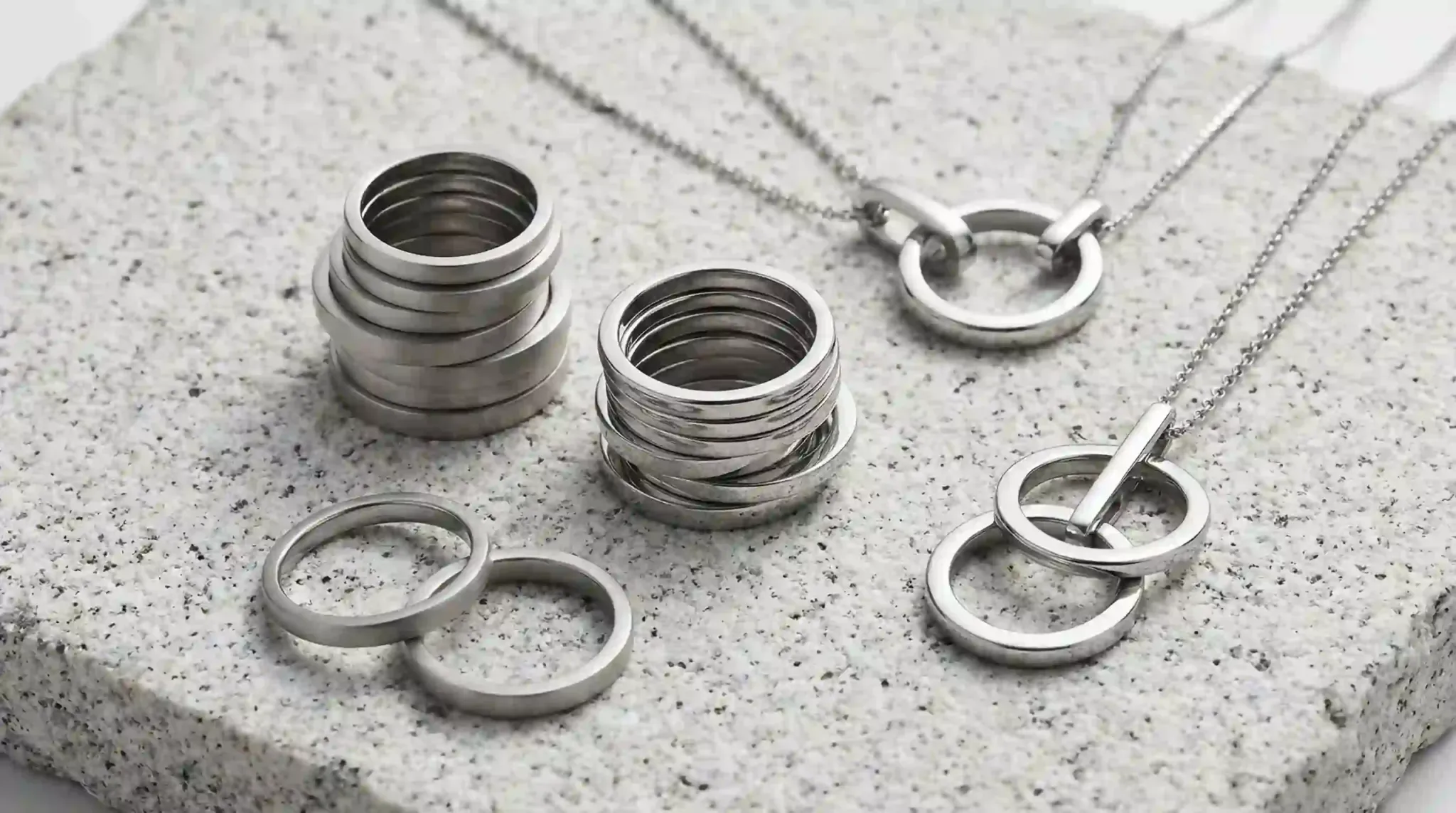 seoul aesthetic stainless steel jewelry flatlay index 12752x1536