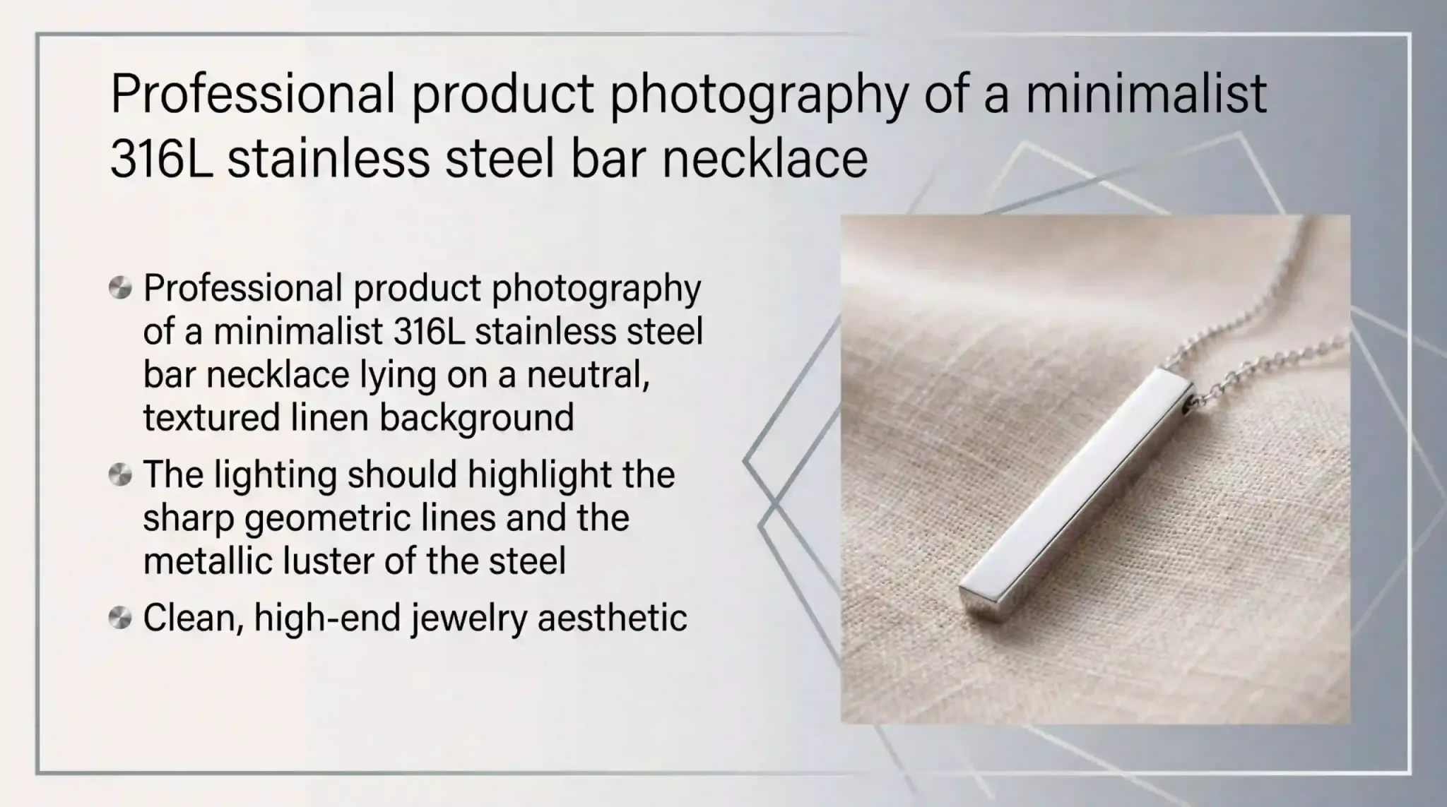 stainless steel bar necklace product photo slide 14096x2286