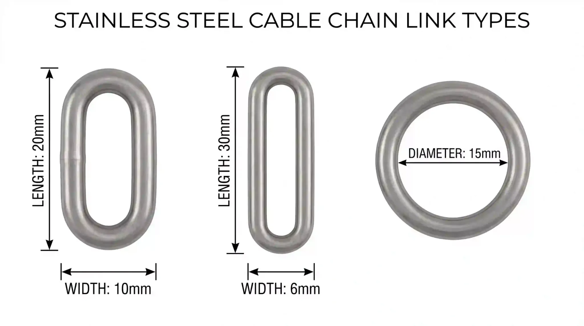 stainless steel cable chain links diagram index 24096x2286