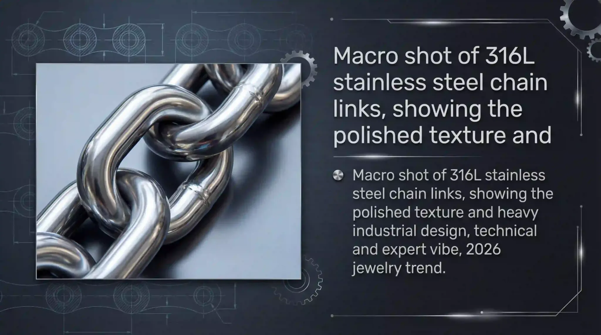 stainless steel chain macro photography slide 34096x2286
