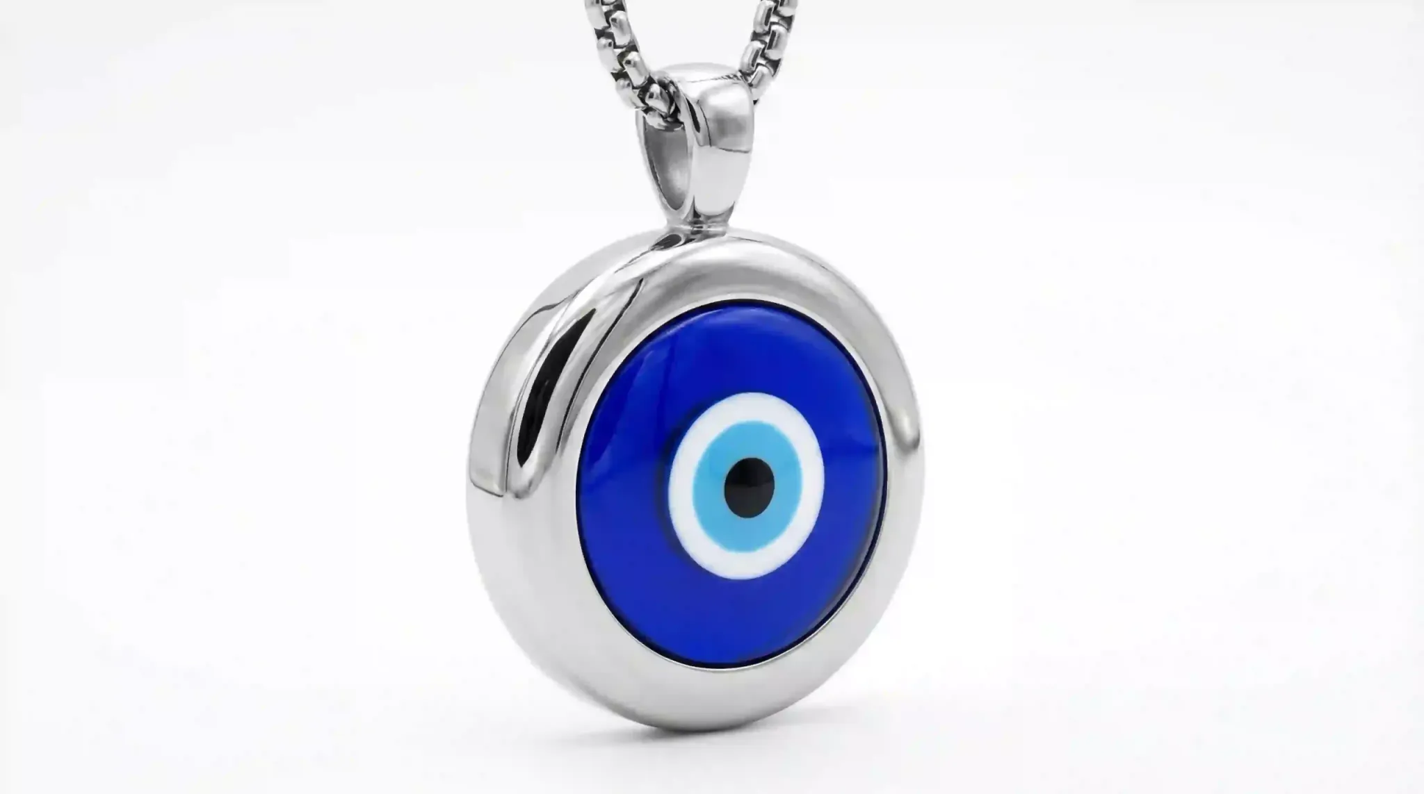 stainless steel evil eye pendant index 74096x2286