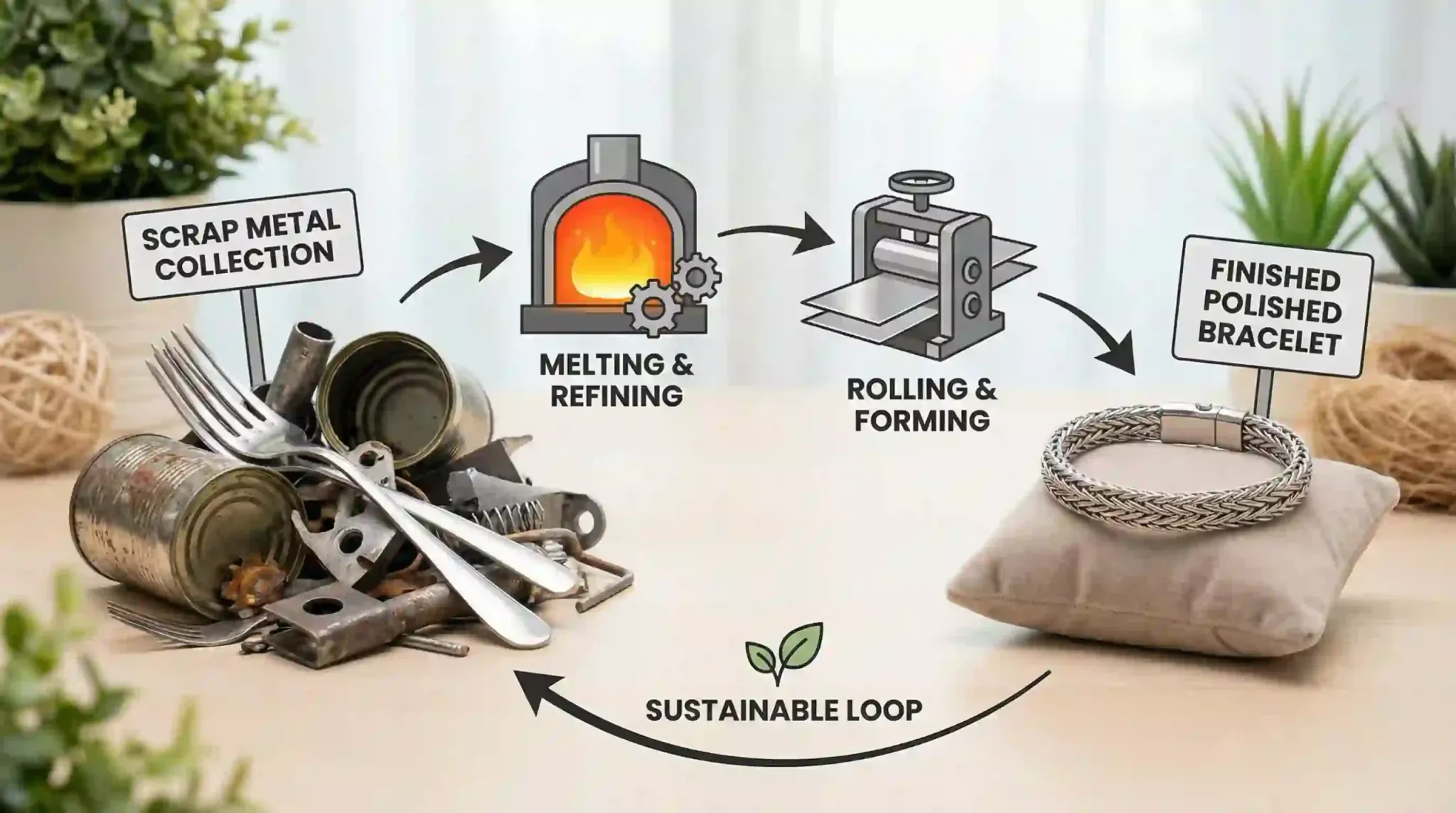 stainless steel recycling loop infographic index 32752x1536