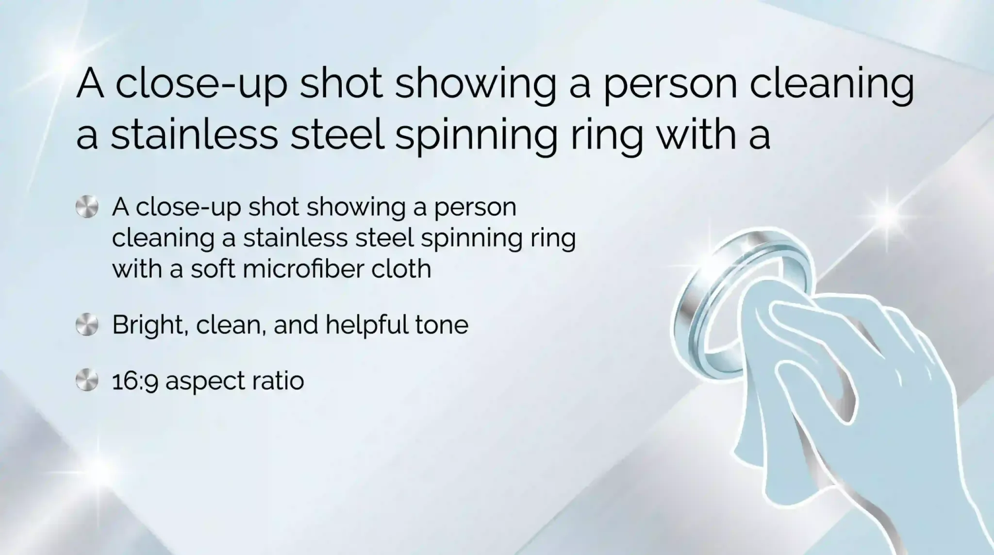 stainless steel ring cleaning guide slide 84096x2286