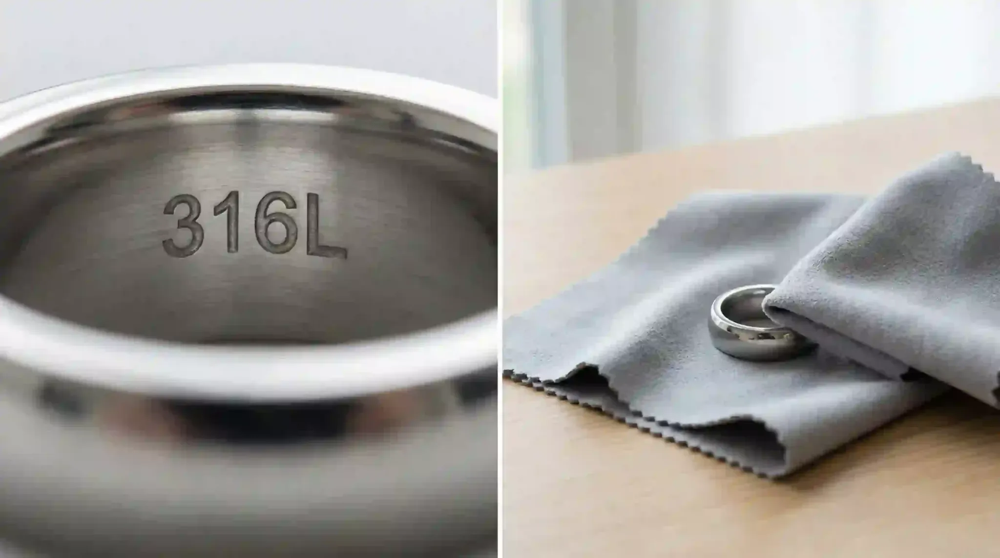 stainless steel ring hallmark closeup index 32752x1536