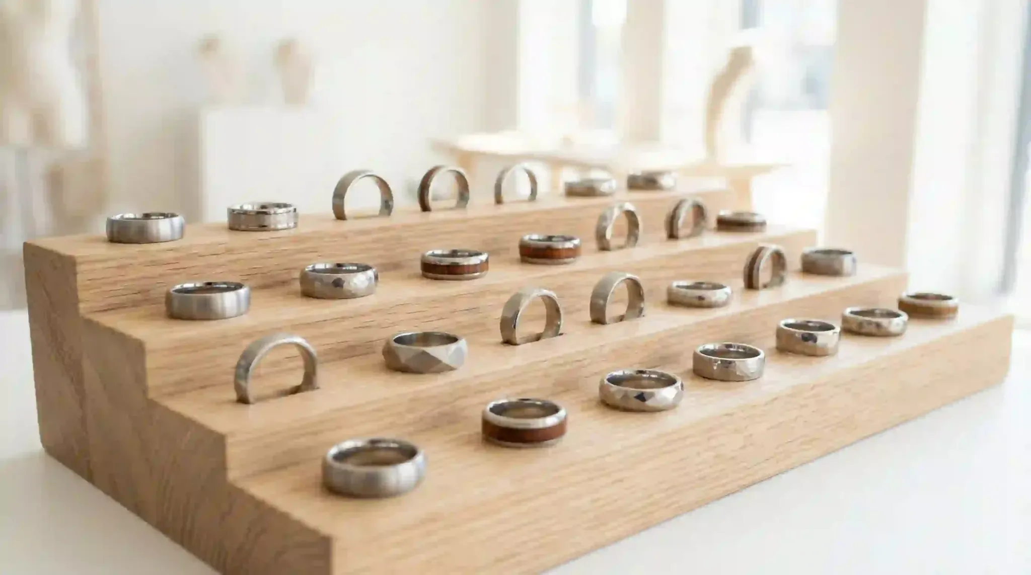 stainless steel rings display index 32752x1536