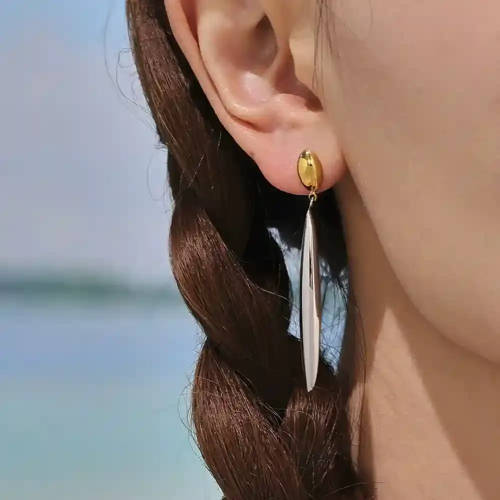 Two-tone stainless steel jewelry